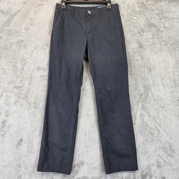 Bonobos Pants Mens 29x30 Gray Straight Leg Chino Grigios Casual Cotton Pockets - Picture 1 of 12